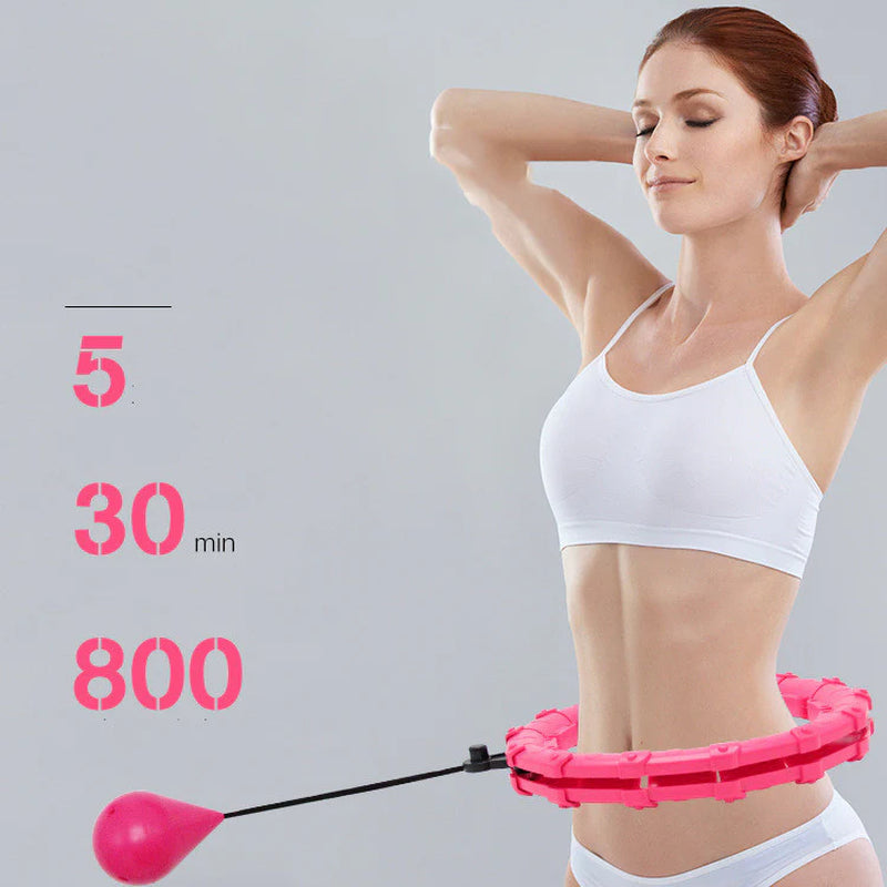 Adjustable Fitness Ring - Versatile Detachable Sport Hoop for Waist Slimming, Massage, and Home Gym Workouts
